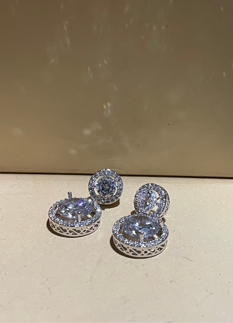 Circle style earrings
