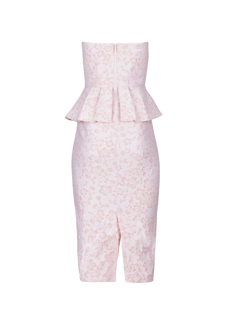 Rosewood sheathed midi dress