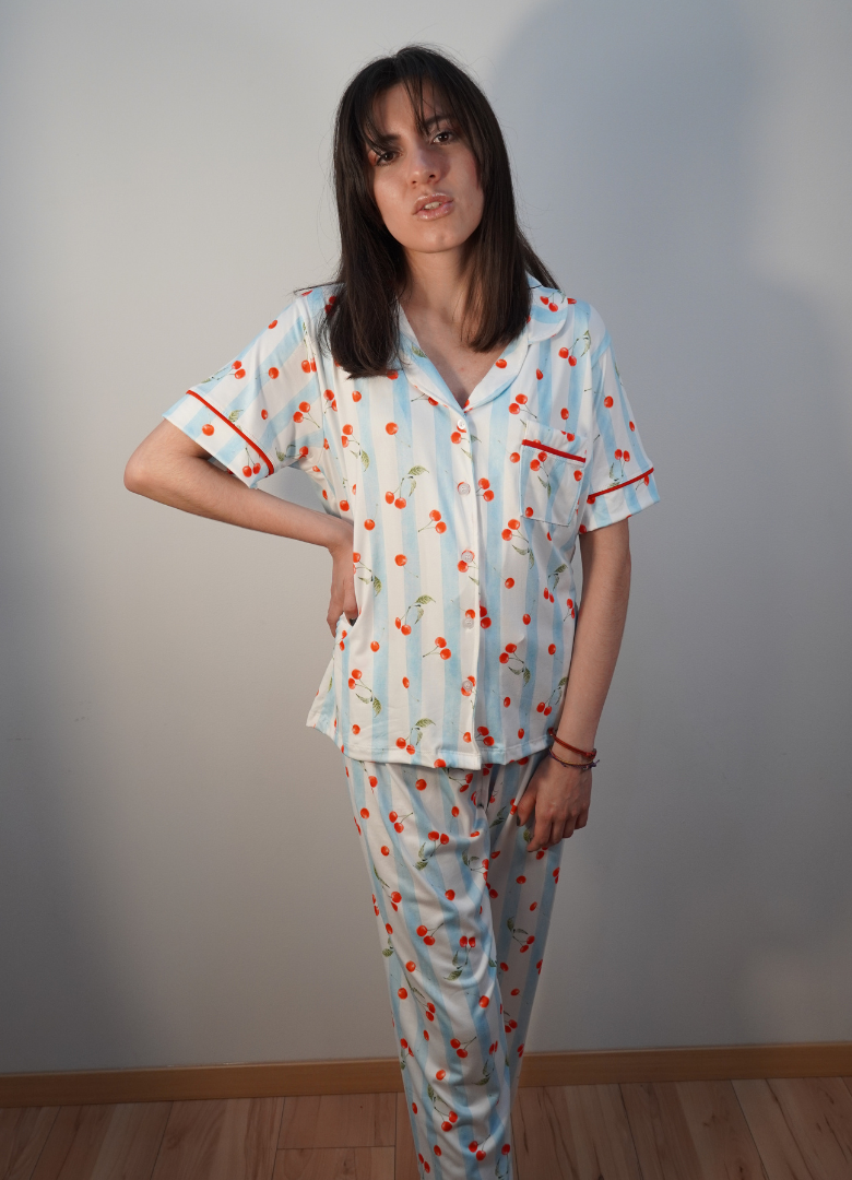 Pijama print cherry