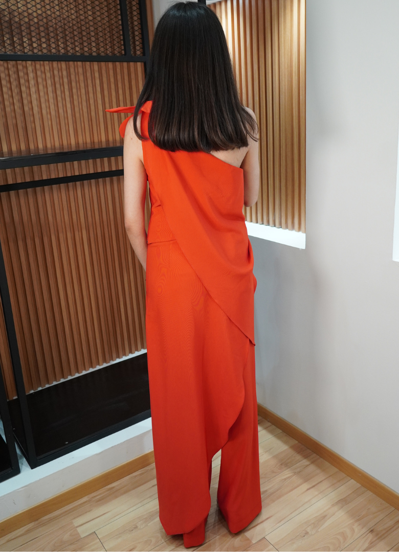 Set rojo top y pantalón