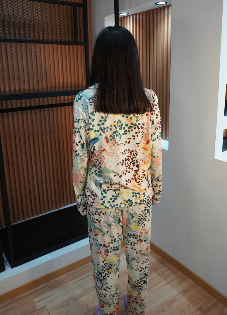Pijama print floral