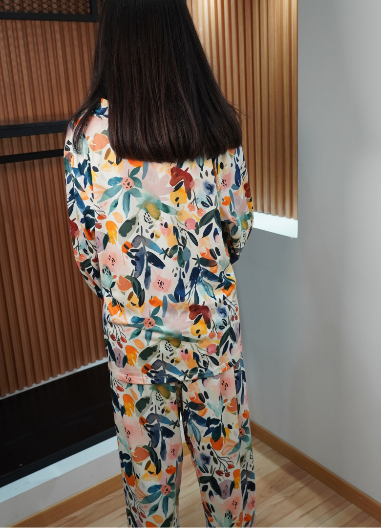 Pijama print primaveral