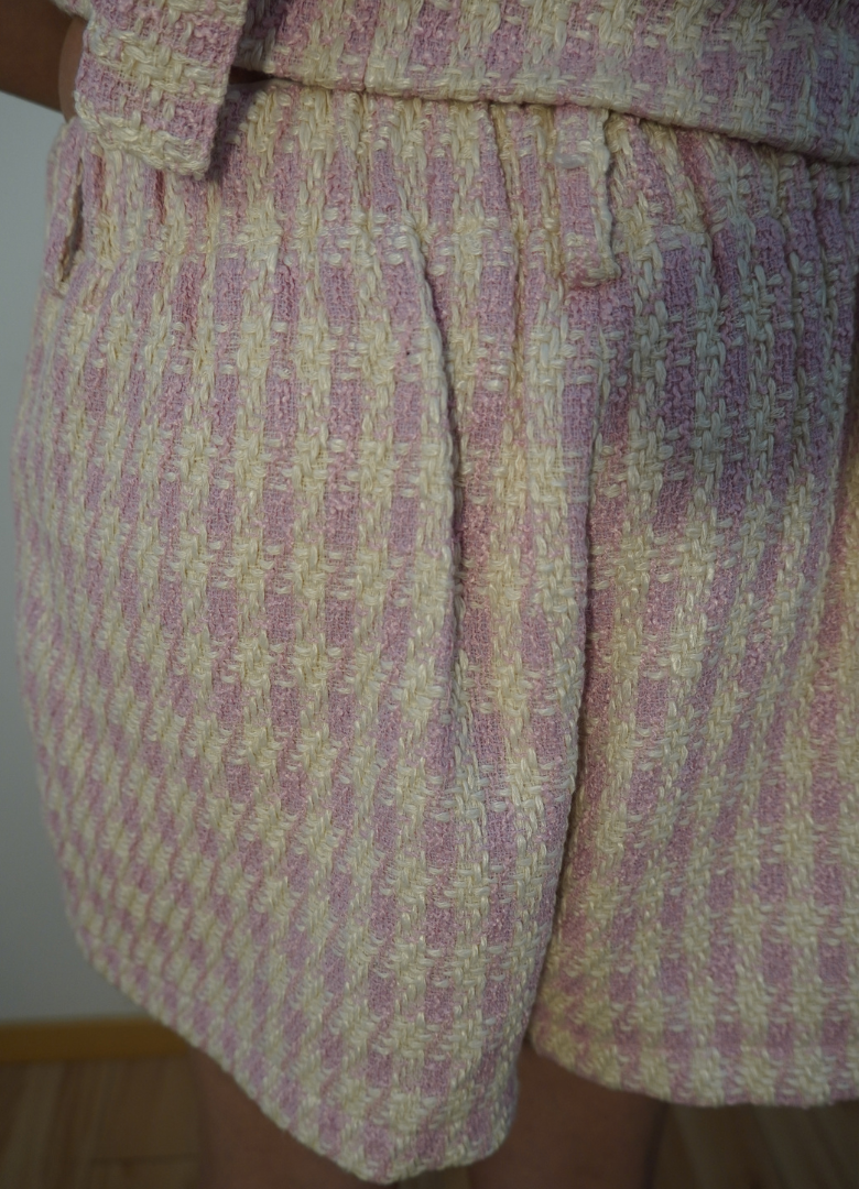 Set tweed rosa