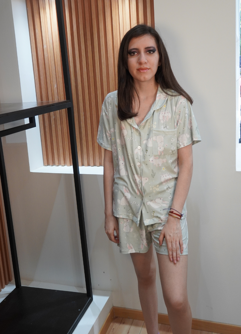 Pijama short conejitos