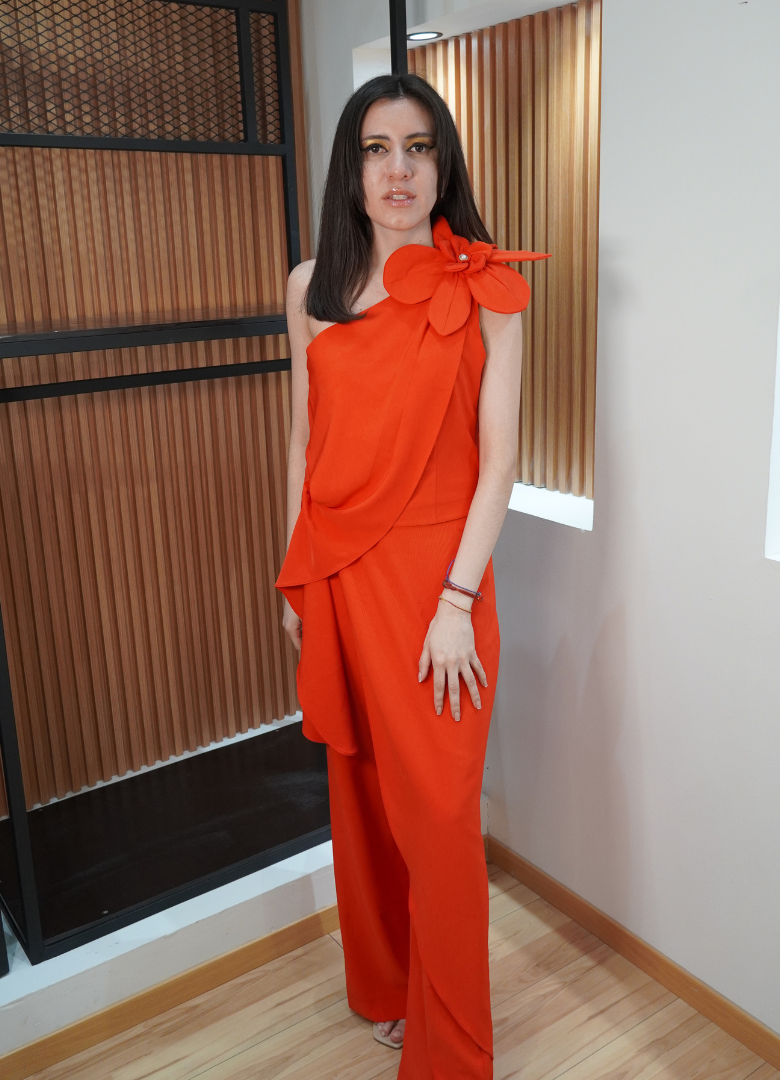 Set rojo top y pantalón