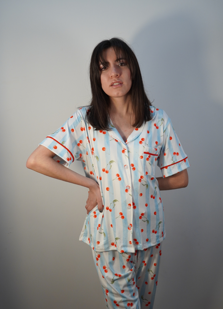 Pijama print cherry