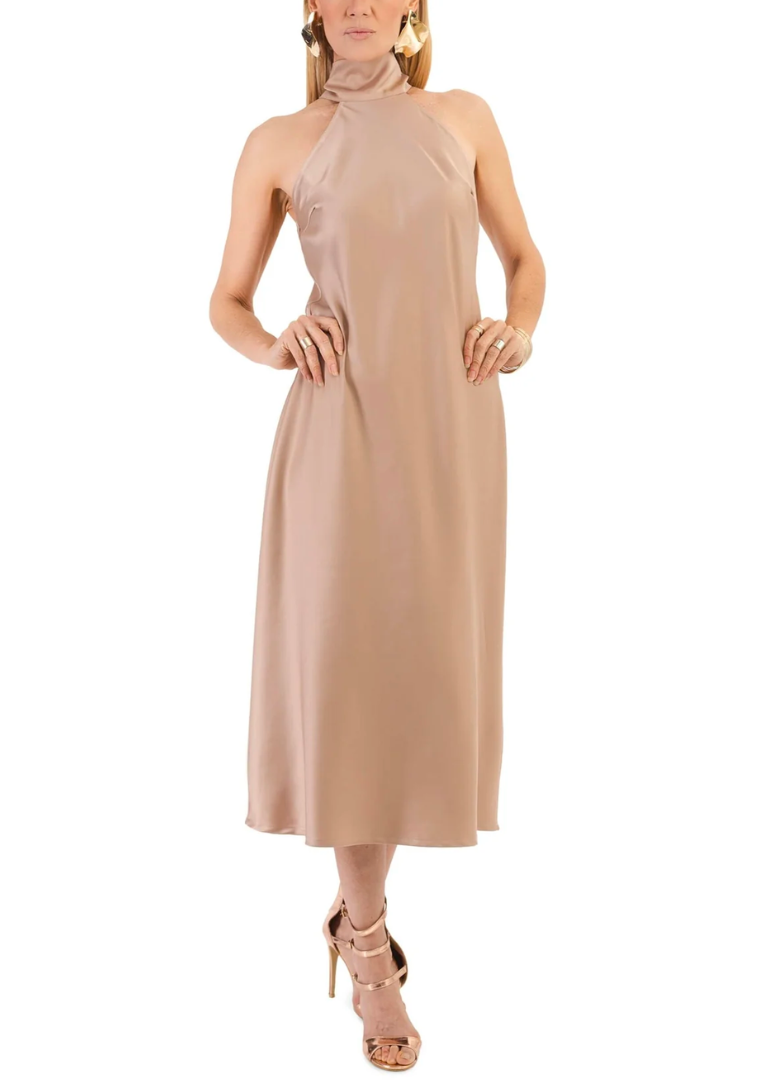 Plain nude dress