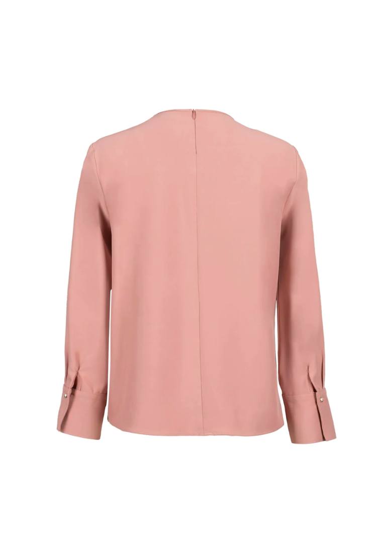 Blusa rosa manga larga