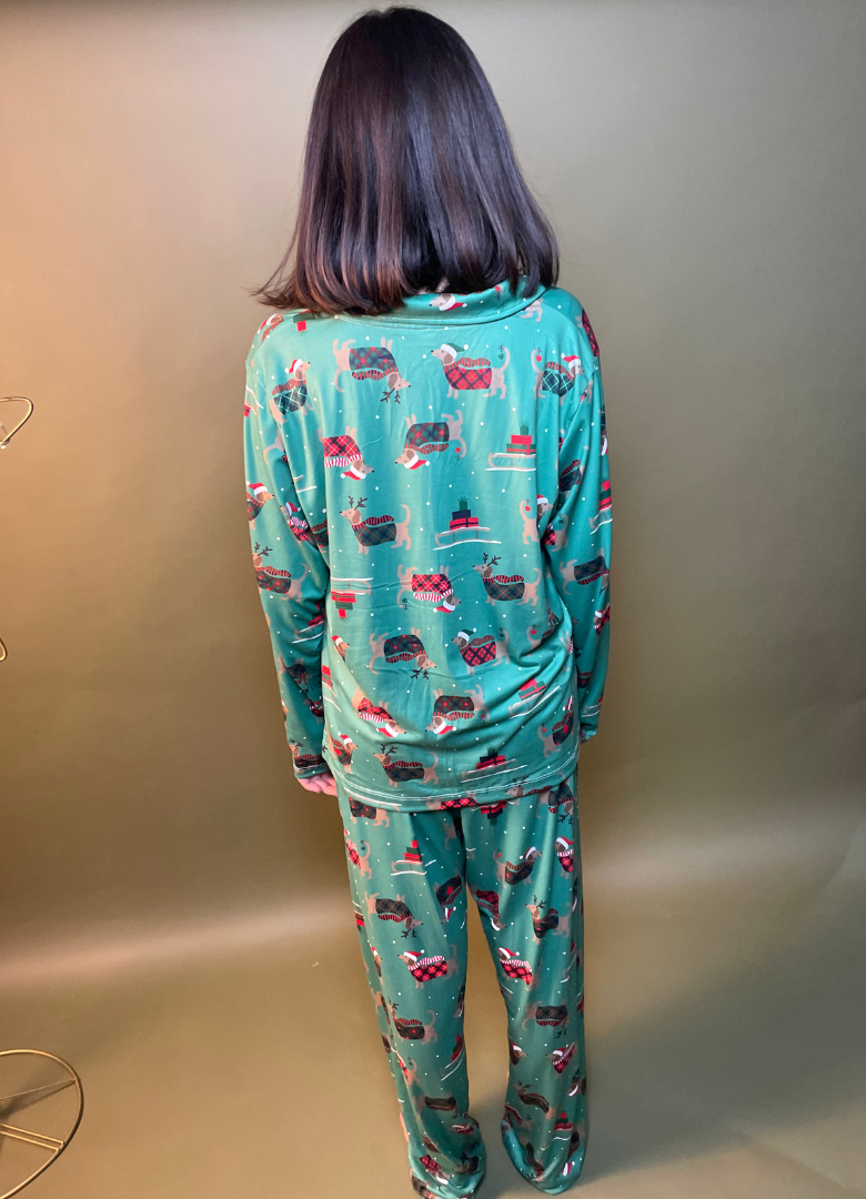 Christmas pajamas "dachshund"