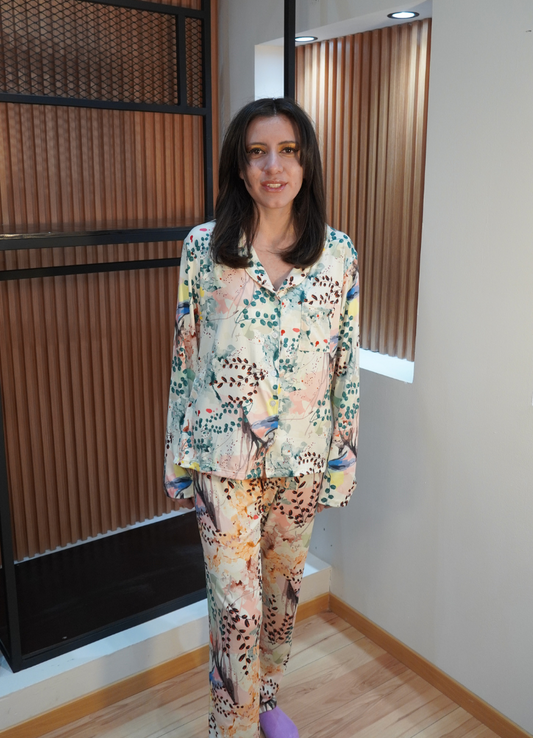 Pijama print floral