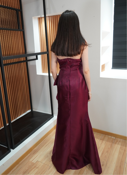 Vestido noche uva