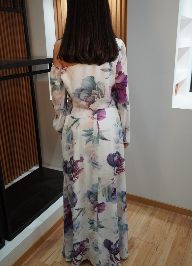 Vestido rosas floral