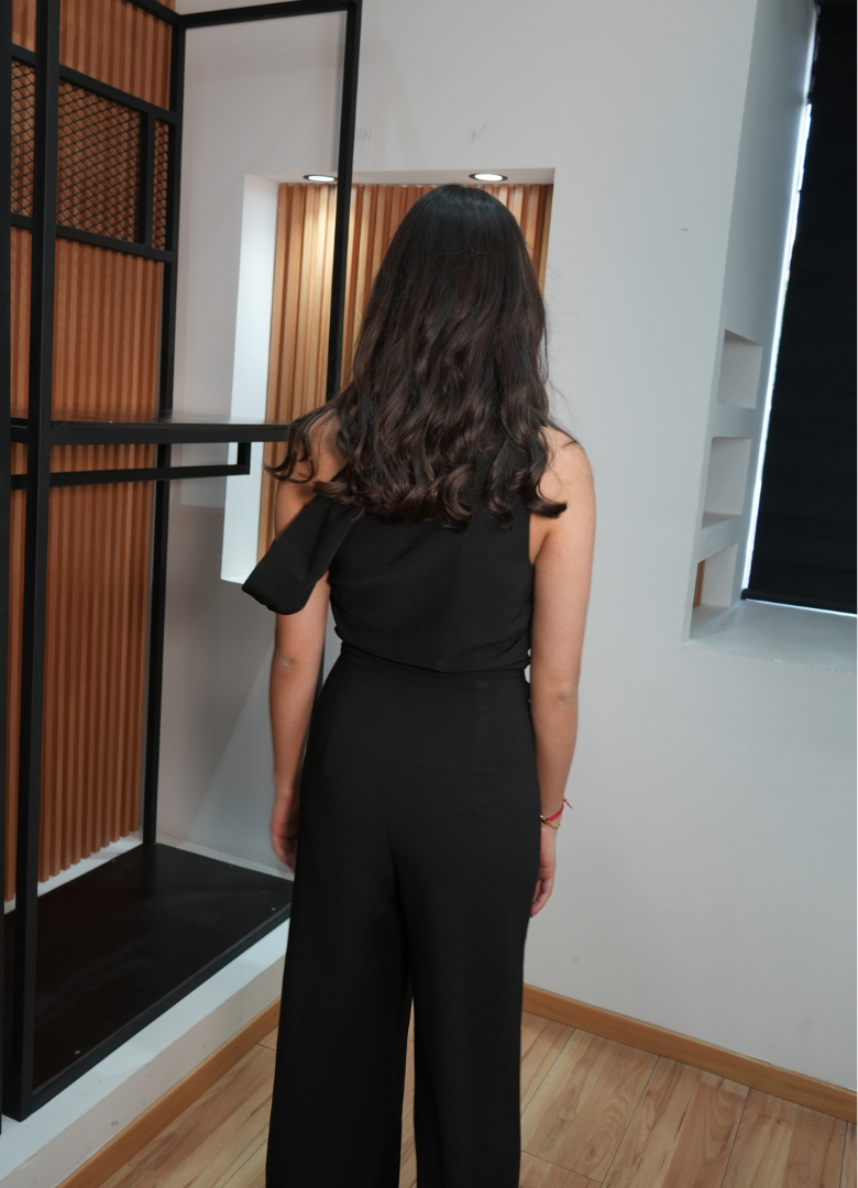 White flower jumpsuit