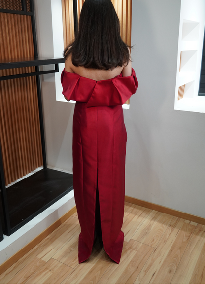 Vestido olán rojo