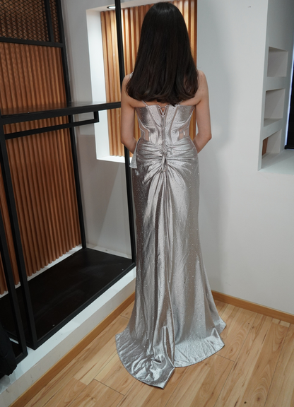 Vestido plata sirena
