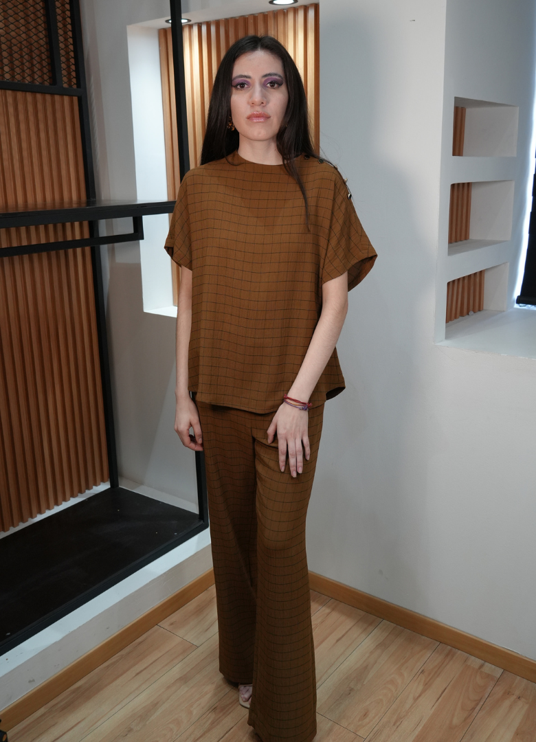 Set café manga corta