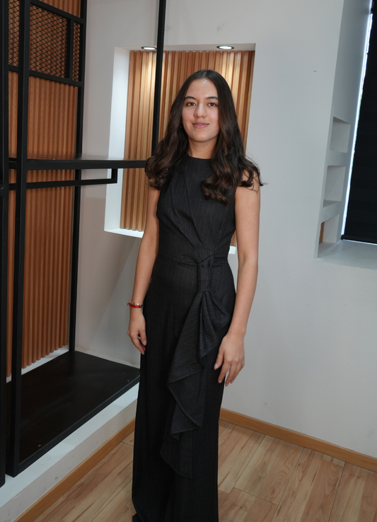 Jumpsuit formal gris