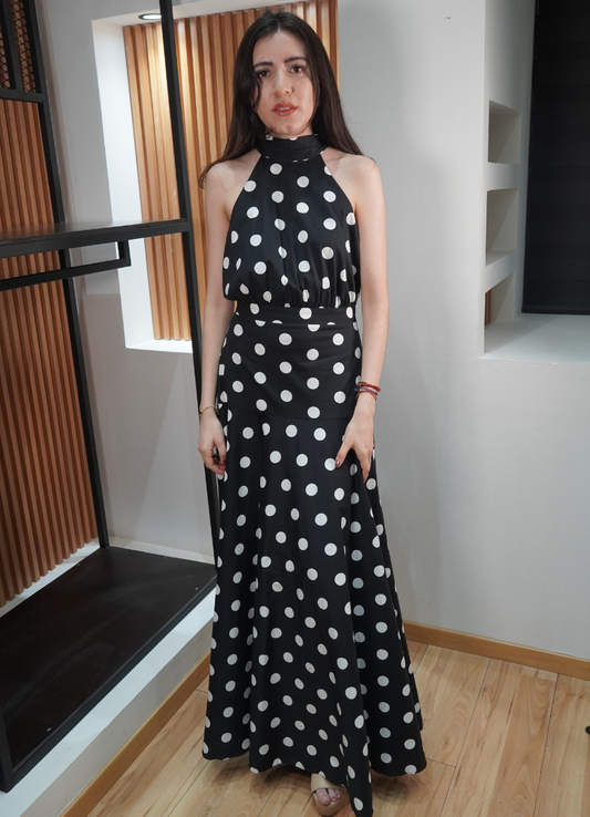 Vestido print circular