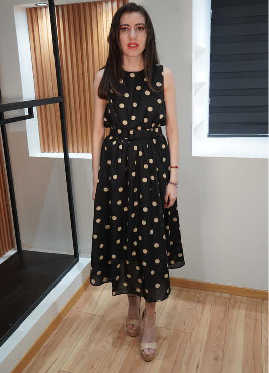 Vestido print circular