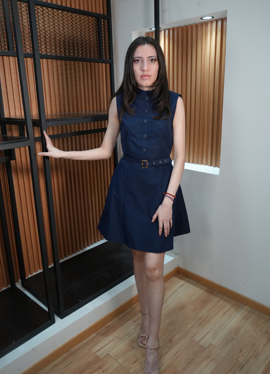 Vestido azul marino mini