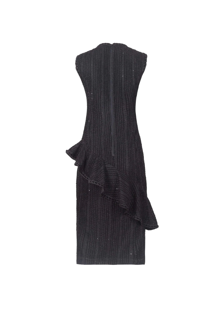 Vestido olanes jacquard negro