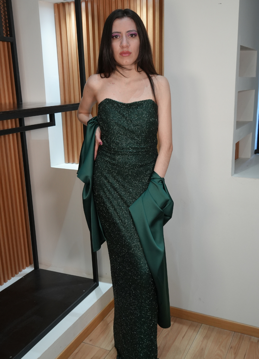 Vestido shakira esmeralda