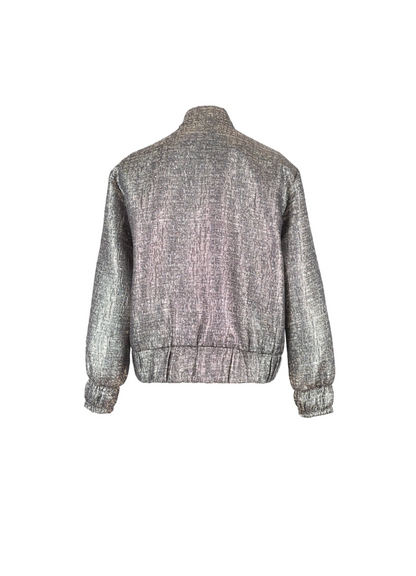 Chaqueta Jacquard plata