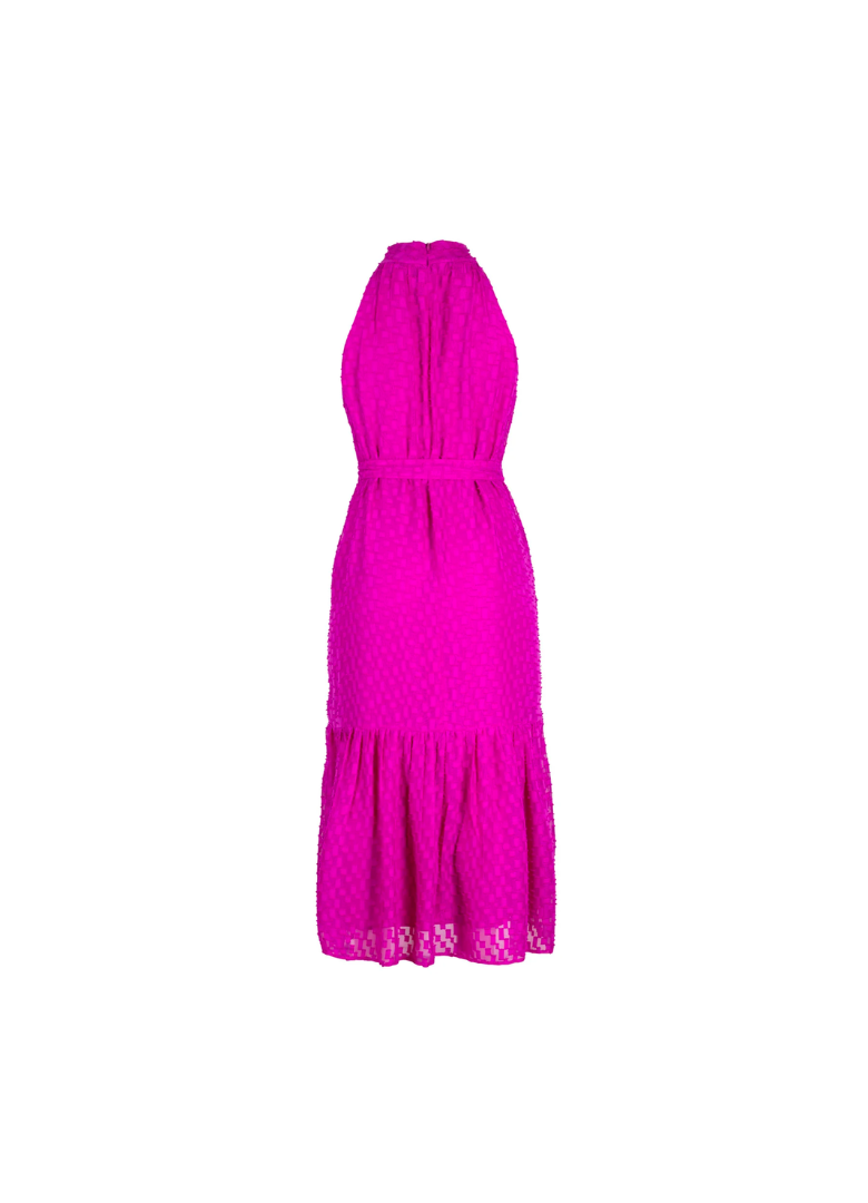 Vestido halter largo bugambilia