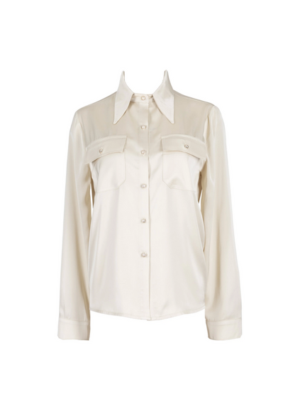 Blusa camisera color Ivory